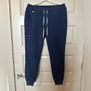 FIGS Navy Blue Zamora Jogger Scrub Pants, Medium